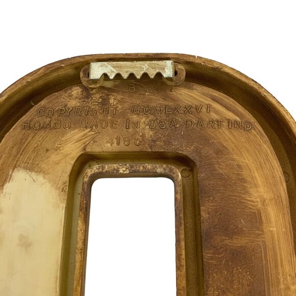 Vintage Homco Candle Wall Sconces Set Of 2 Brown Plastic Wood Grain Basketweave - Picture 4 of 7